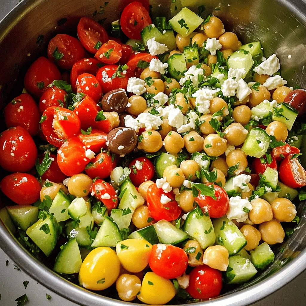 Mediterranean Chickpea Salad Fresh and Flavorful Dish