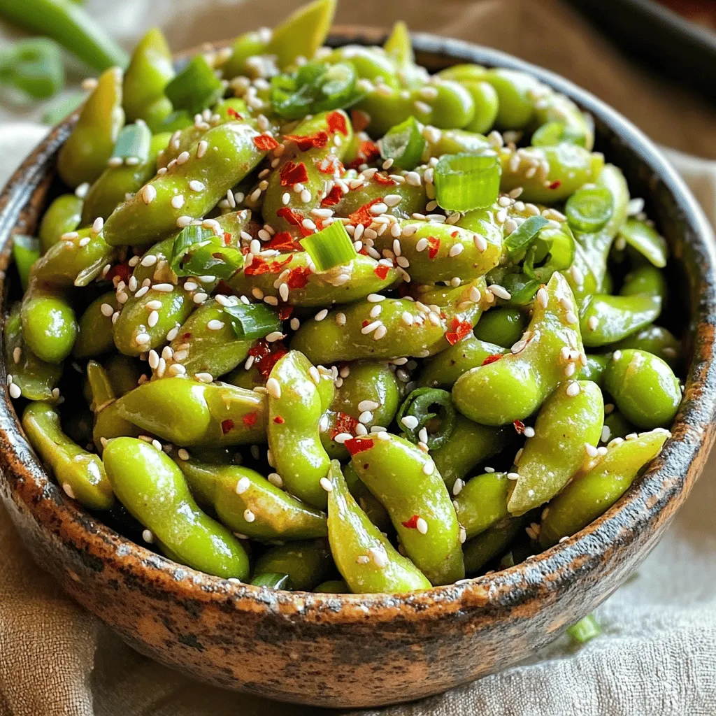 Spicy Garlic Edamame Tasty and Easy Snack Recipe