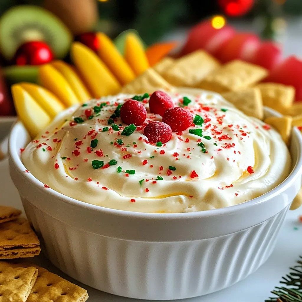 Peppermint White Chocolate Cheesecake Dip Delight