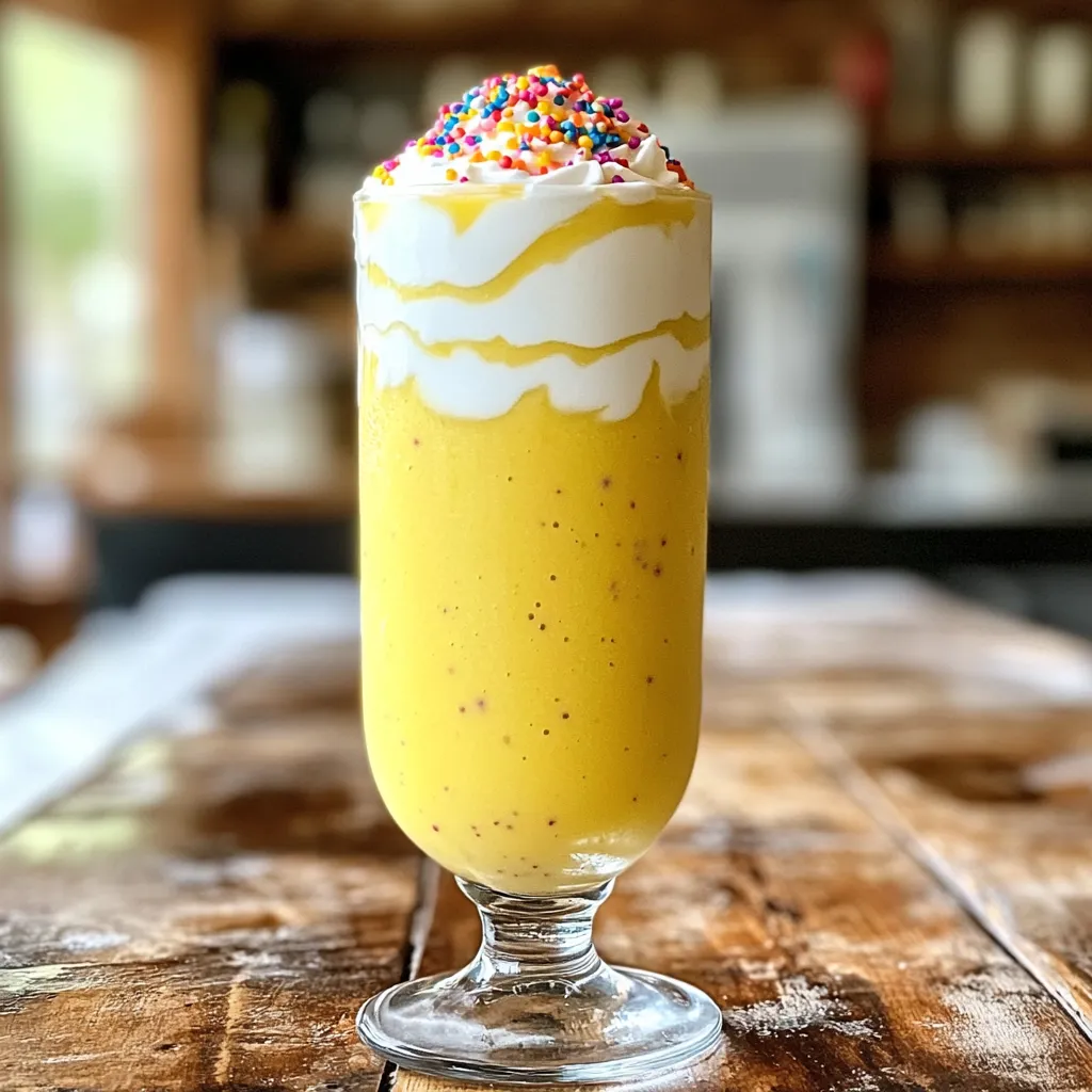 High-Protein Birthday Cake Smoothie Delightful Treat