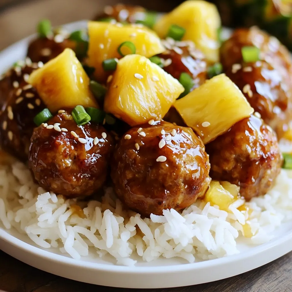 Pineapple Teriyaki Meatballs Tasty and Simple Recipe