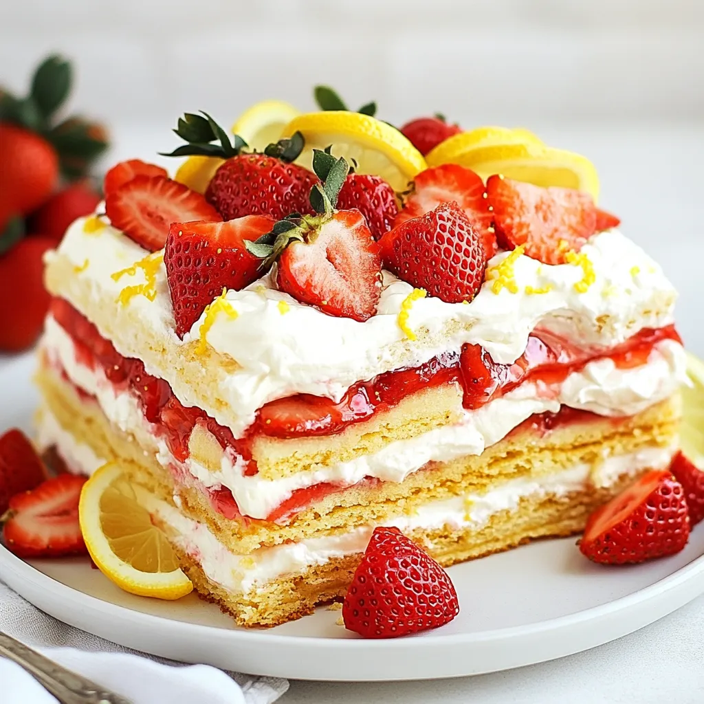 Strawberry Shortcake Icebox Cake Delightful Summer Treat