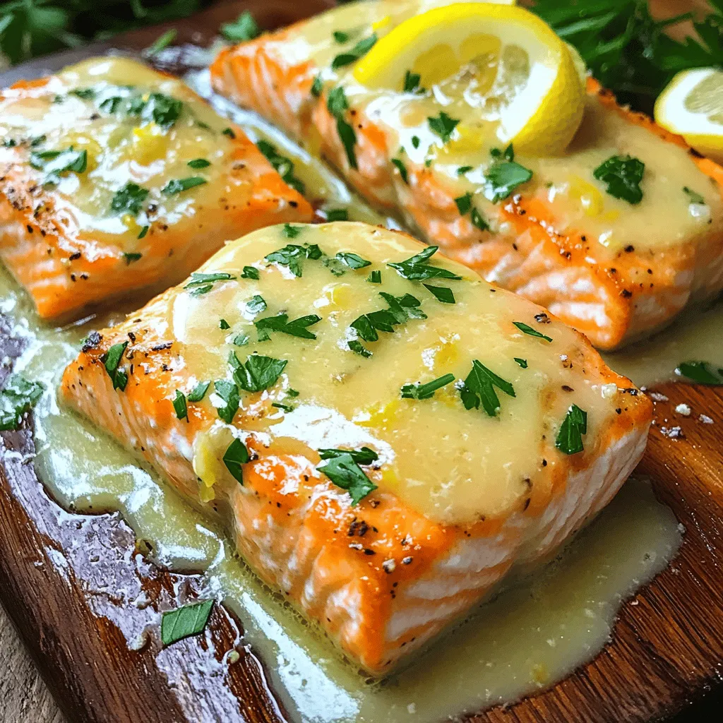 Easy Baked Salmon with Lemon Butter Cream Sauce: A Simple and Delicious Recipe