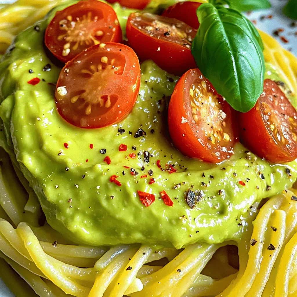 Creamy Avocado Pasta Flavorful and Simple Delight