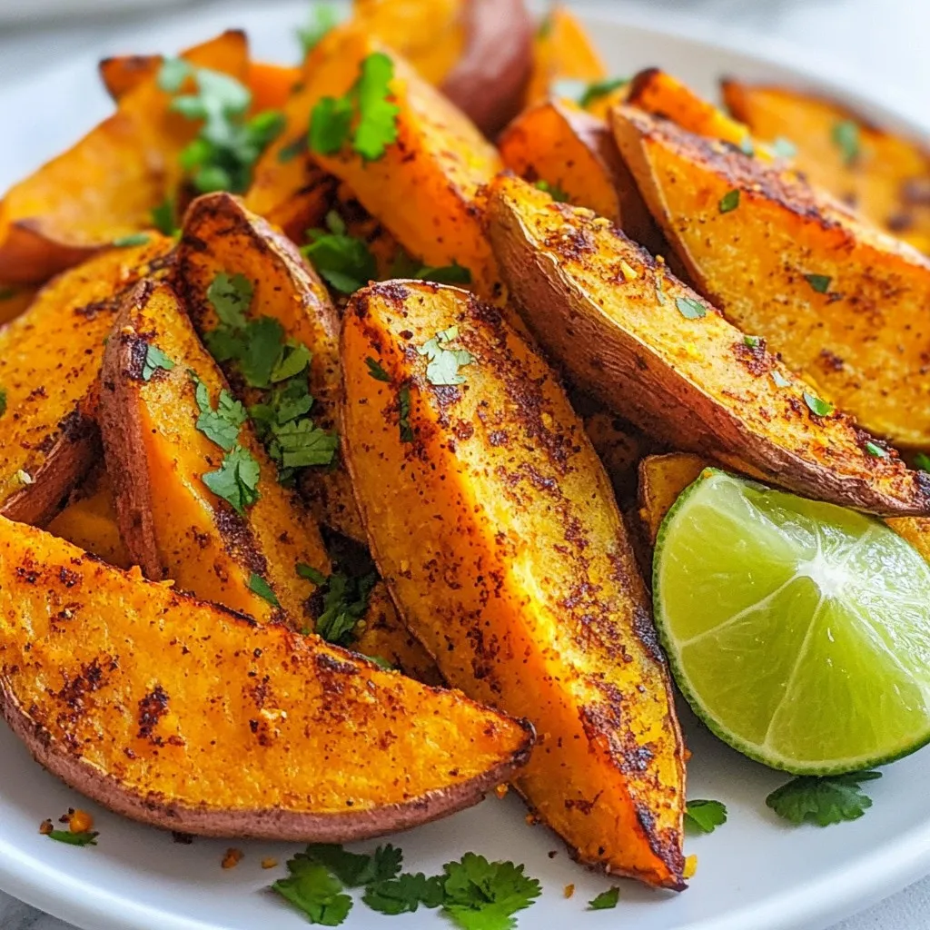 Roasted Sweet Potato Wedges Crispy and Flavorful Snack