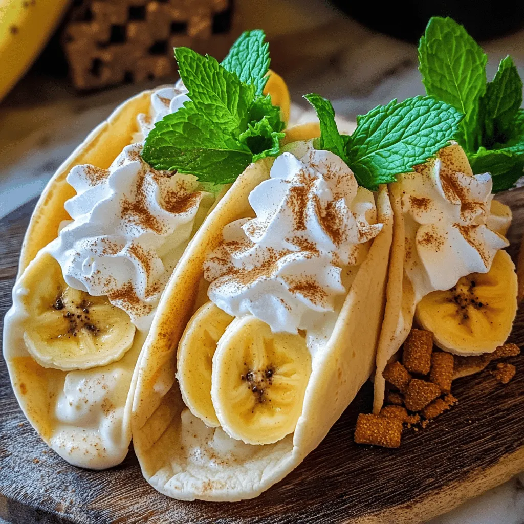 Banana Pudding Tacos Delightful and Easy Dessert Recipe