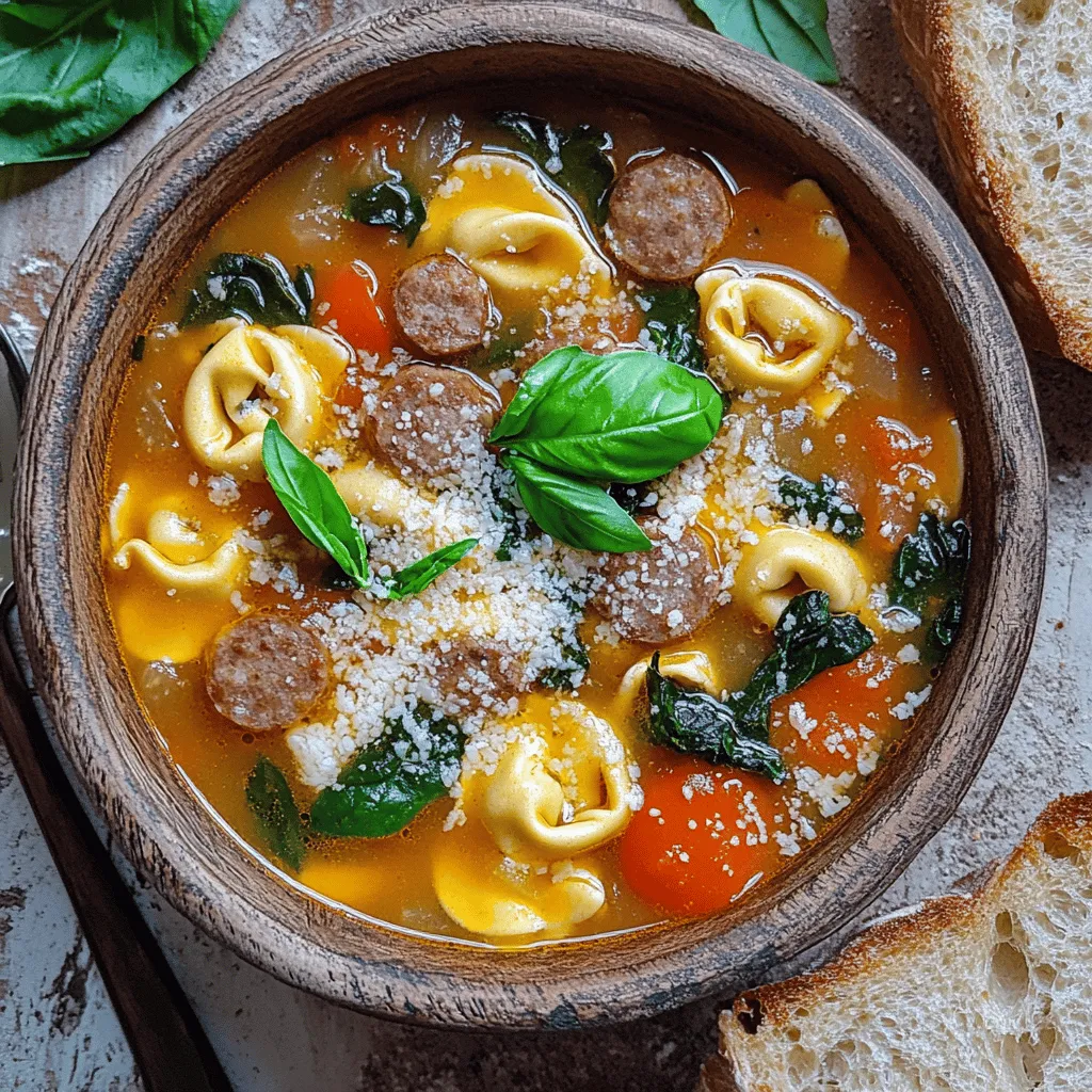 Crockpot Sausage Tortellini Soup Flavorful Dinner Treat