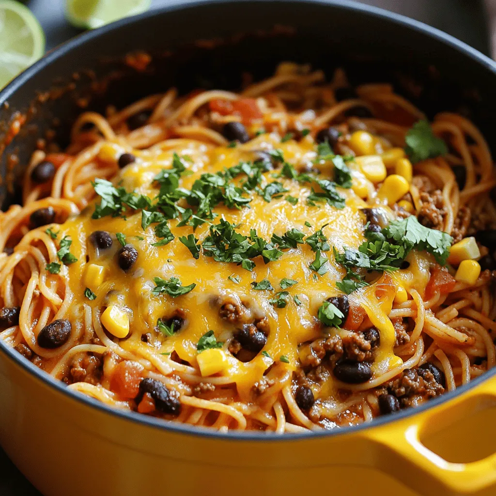 One Pot Taco Spaghetti: A Quick and Flavorful Dinner Delight