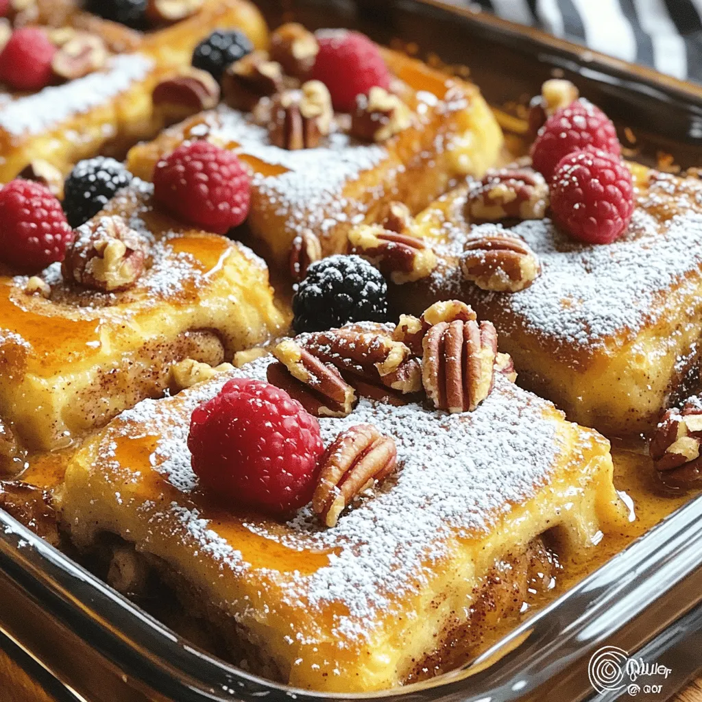 Cinnamon Roll French Toast Casserole Easy Breakfast Delight