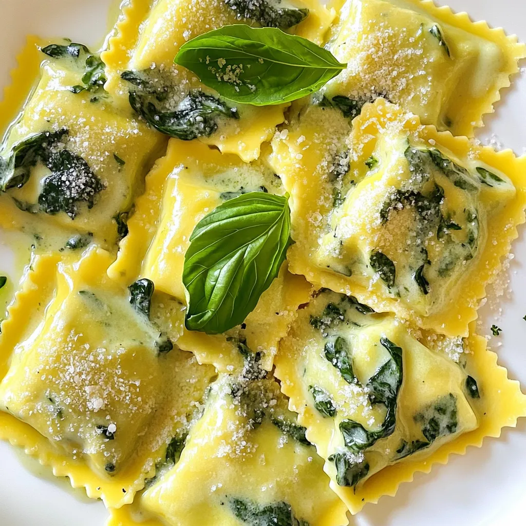 Creamy Spinach Ricotta Ravioli Simple and Delicious Meal