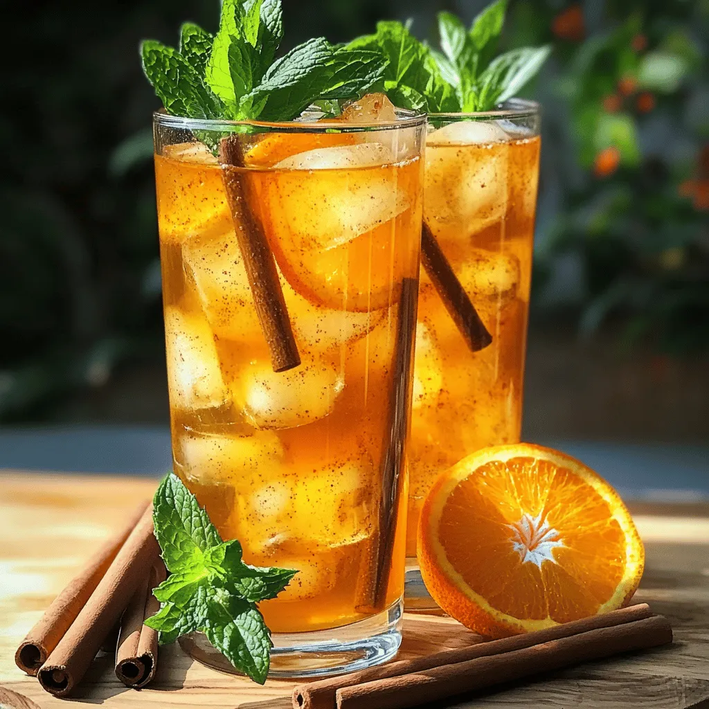 Easy Orange Cinnamon Iced Tea Recipe Delightful Brew
