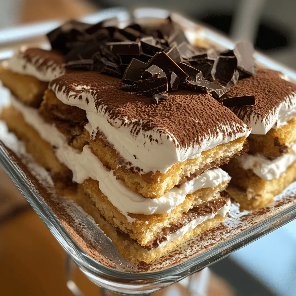 No-Bake Tiramisu Delight Simple and Creamy Dessert