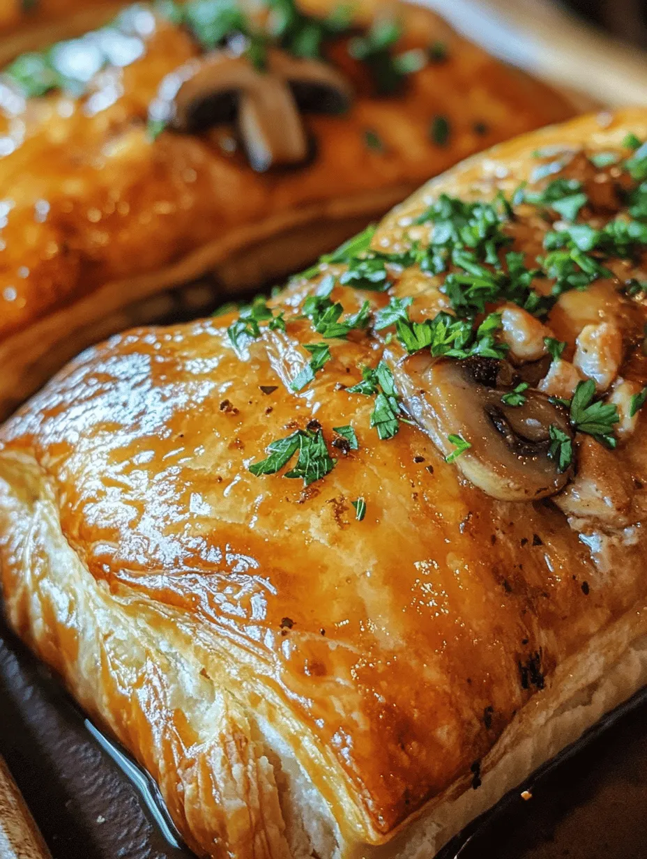 Heavenly Chicken and Mushroom Pastry Recipe