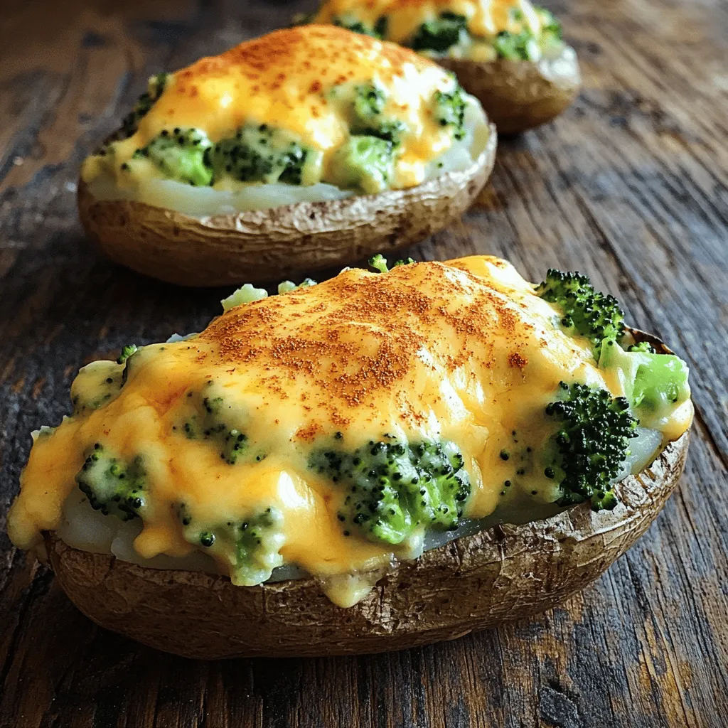 Broccoli and Cheddar Twice-Baked Potatoes Delight