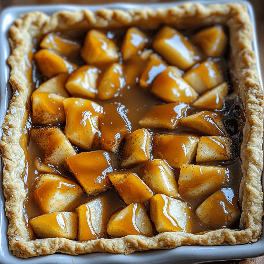 Salted Caramel Apple Pie Bars Delightful Fall Treat