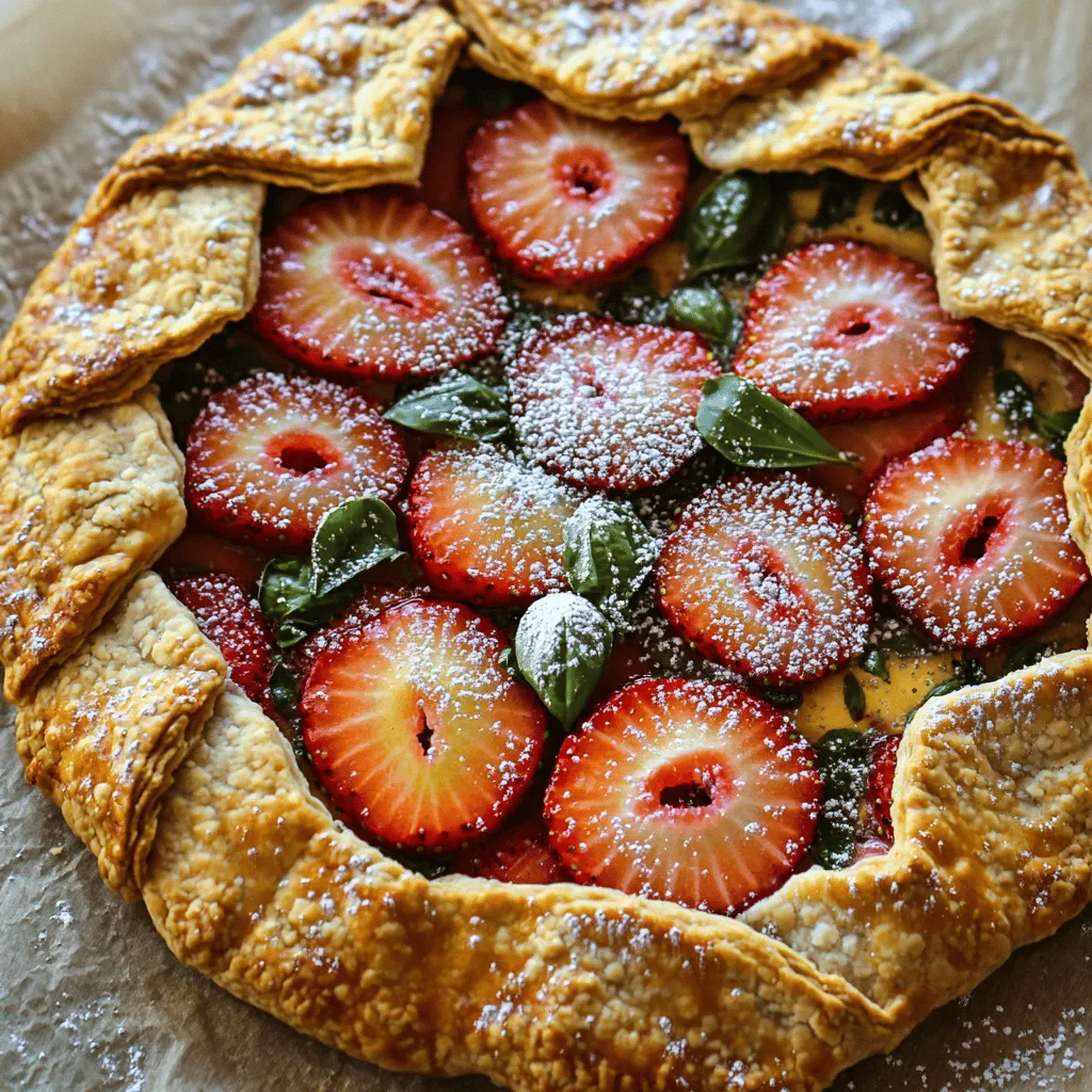 Easy Strawberry Basil Galette Tasty Summertime Treat