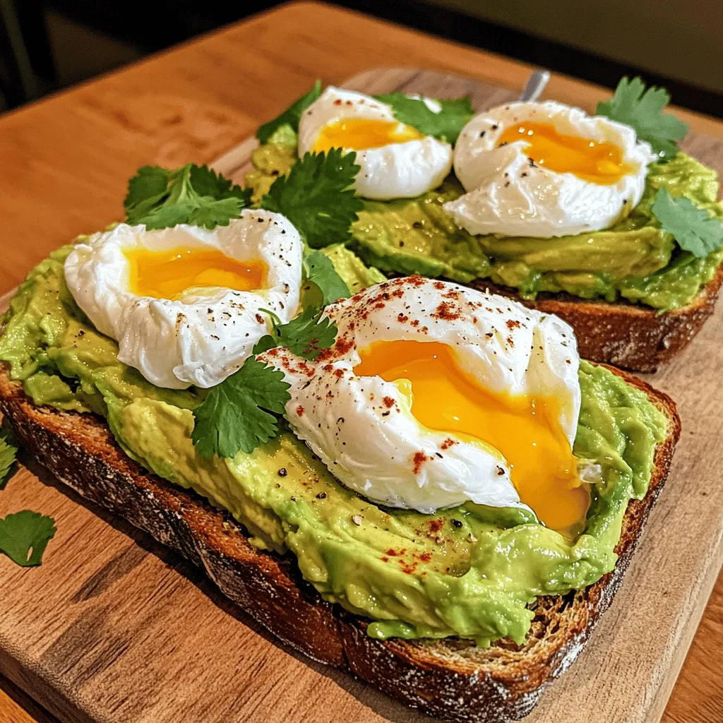 Savory Avocado Toast with Poached Egg Delight