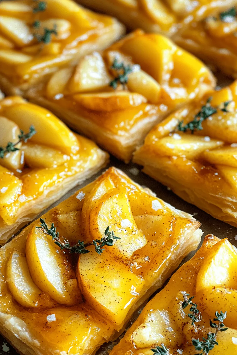 The Upside Down Apple &#038; Brie Puff Pastry Tarts