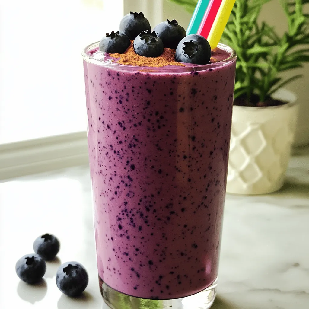 Blueberry Cottage Cheese Smoothie Fresh and Easy Recipe