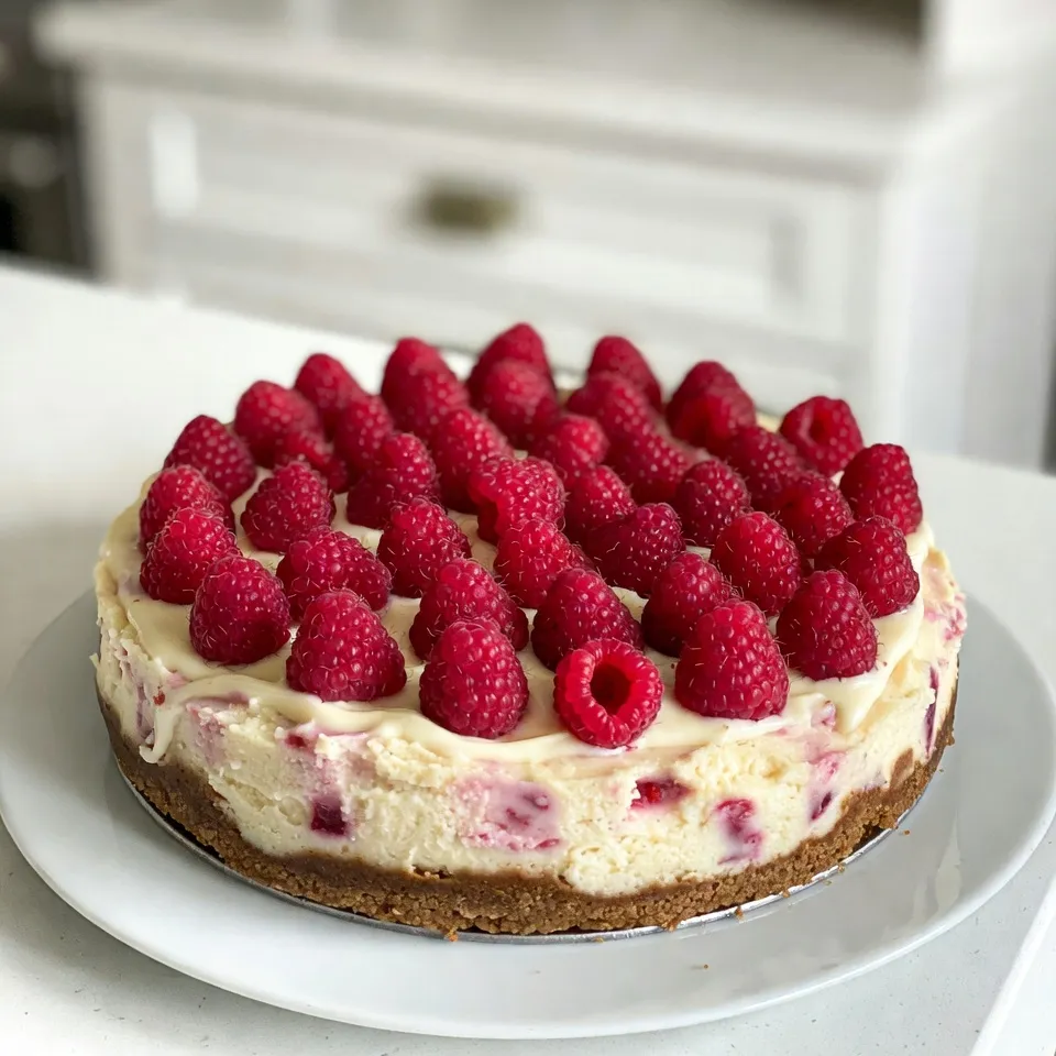 Raspberry White Chocolate Cheesecake Rich and Creamy Delight