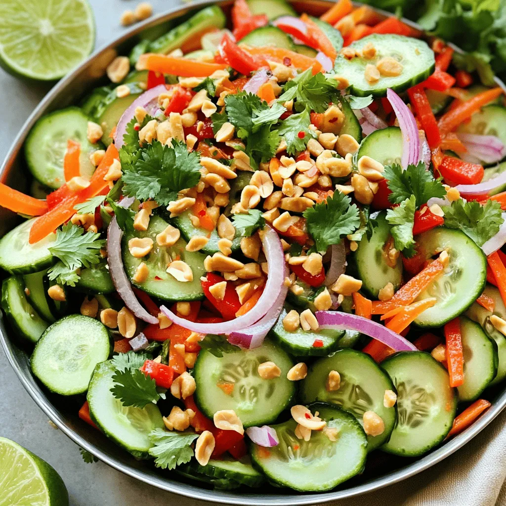 Spicy Thai Cucumber Salad Refreshing and Crunchy Delight