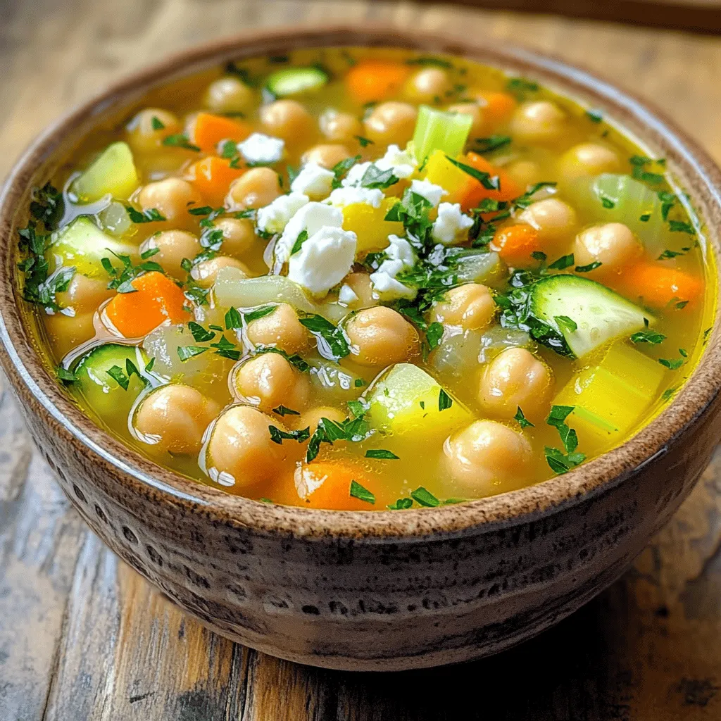 Lemony Greek Chickpea Soup Healthy and Flavorful Meal