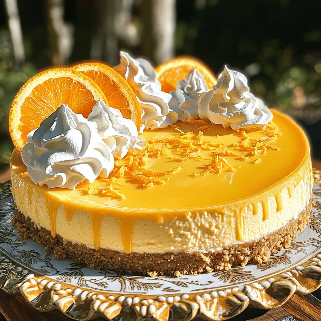 No Bake Orange Creamsicle Cheesecake Delightful Dessert