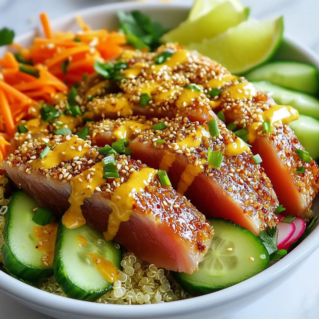 Sesame Crusted Ahi Tuna Bowls Flavorful Dining Option