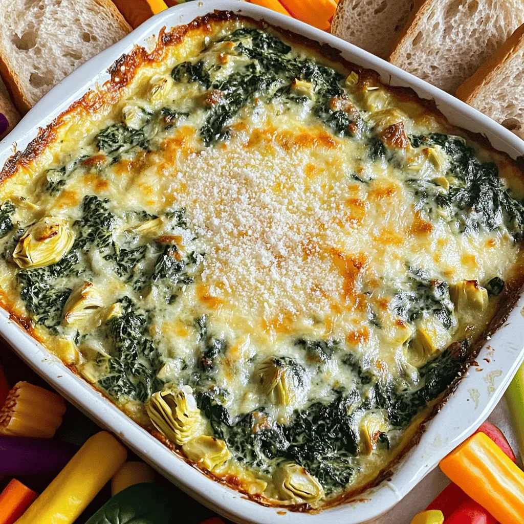 Creamy Spinach Artichoke Dip Flavorful and Easy Recipe