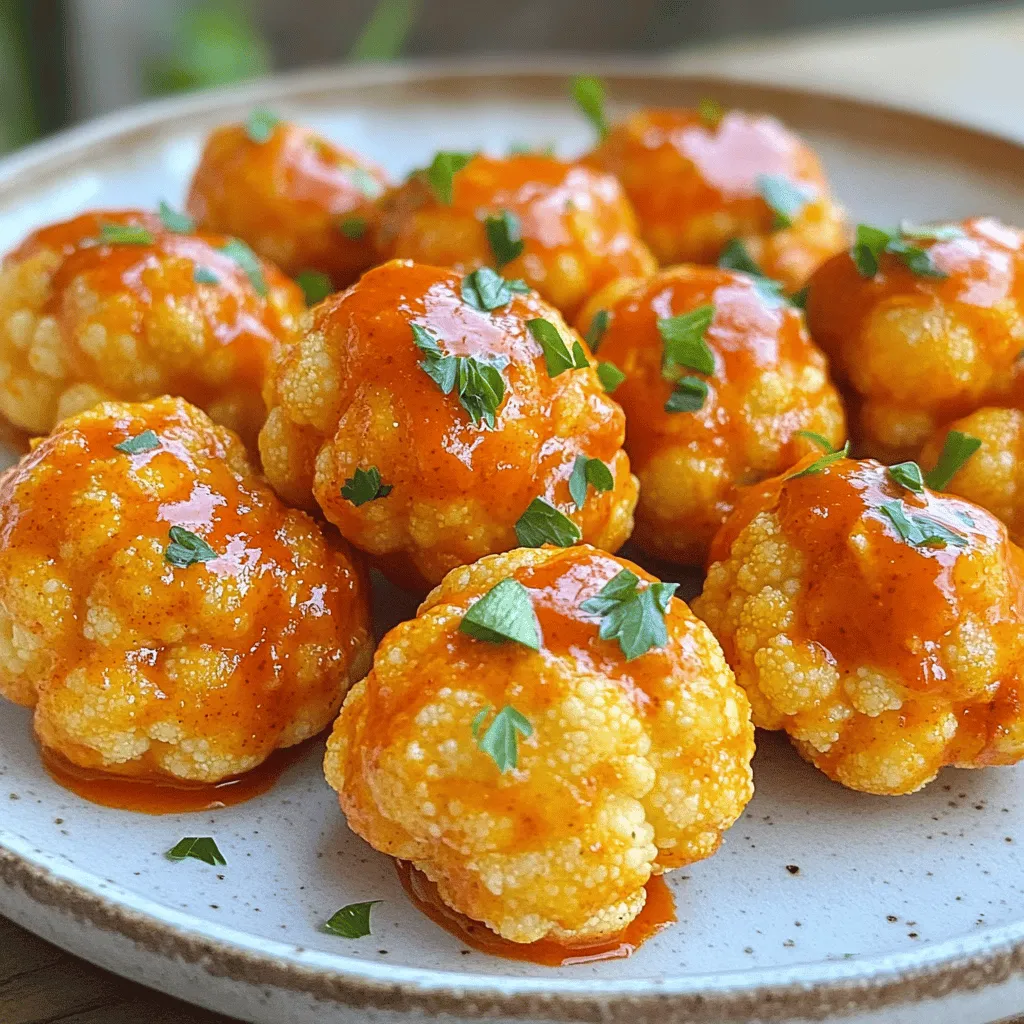 Easy Buffalo Cauliflower Bites Flavorful Party Snack
