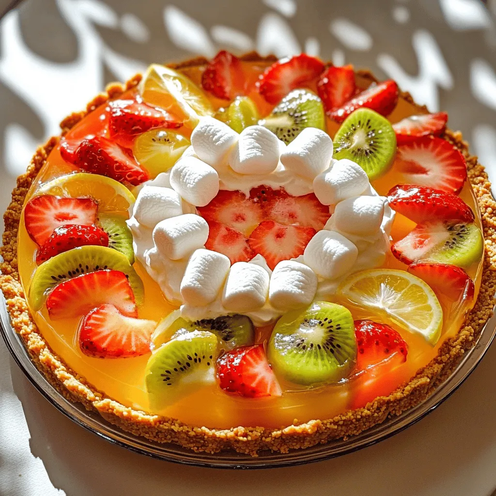 To make an Easter No Bake Jello Pie, you need simple and fun ingredients. First, you need a pre-made graham cracker crust. This makes it easy and saves time. For the Jello, you will use one packet, about 3 ounces. Choose a flavor you love, like strawberry or lemon. You will also need two cups of boiling water to dissolve the Jello.