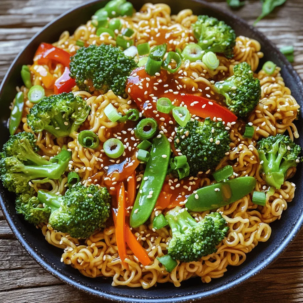 A good ramen noodle stir fry starts with fresh ingredients. You need vibrant vegetables, tasty sauces, and protein.