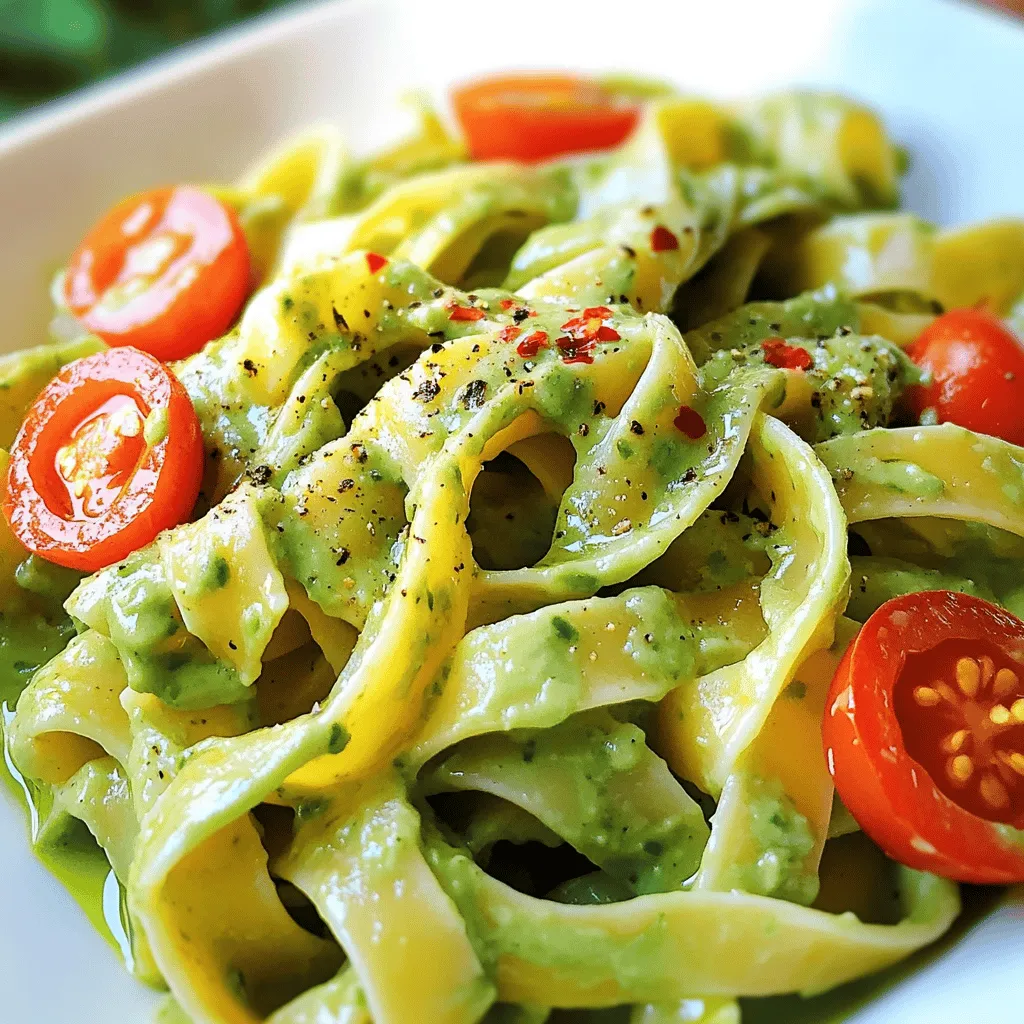 Creamy Avocado Cilantro Pasta Easy and Flavorful Dish