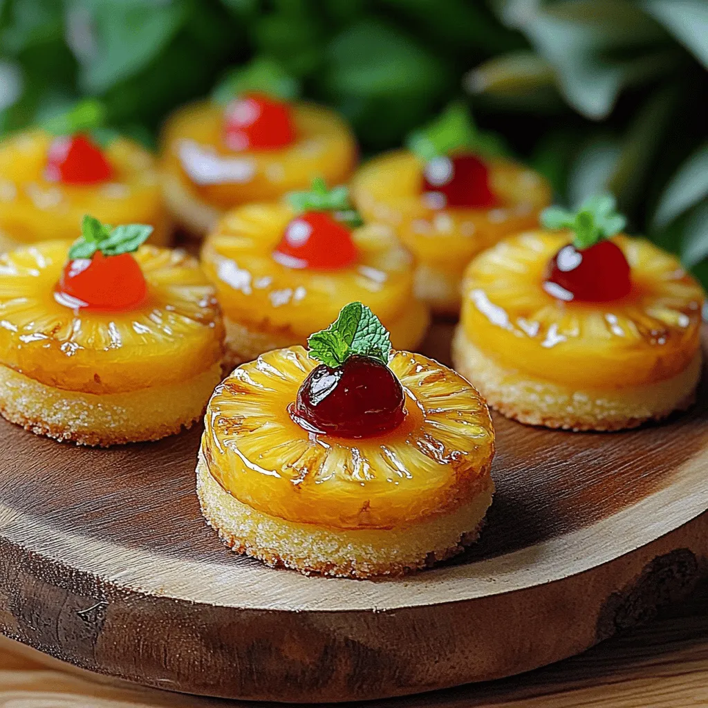 Mini Pineapple Upside Down Cakes Tasty Dessert Recipe