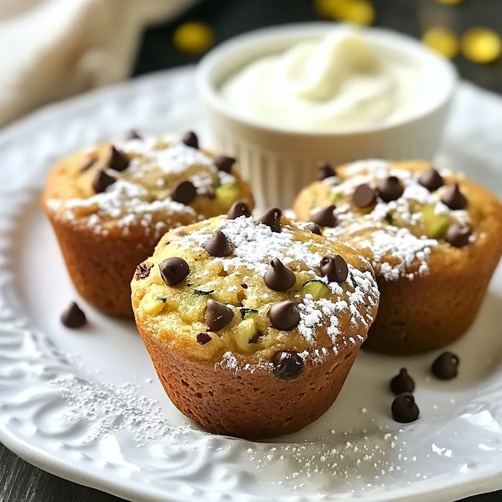 Chocolate Chip Zucchini Muffins Simple and Tasty Recipe