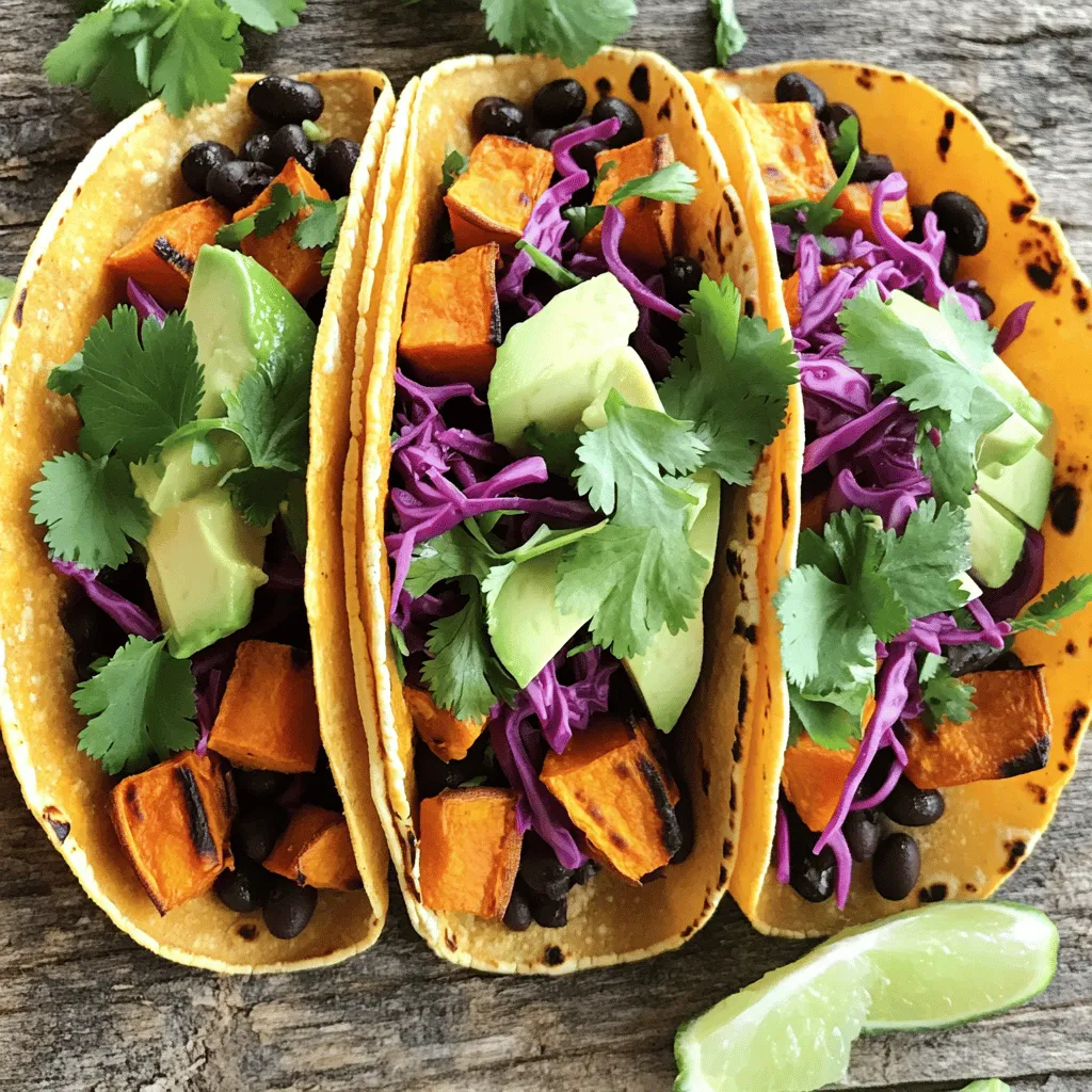 Savory Sweet Potato and Black Bean Tacos Recipe
