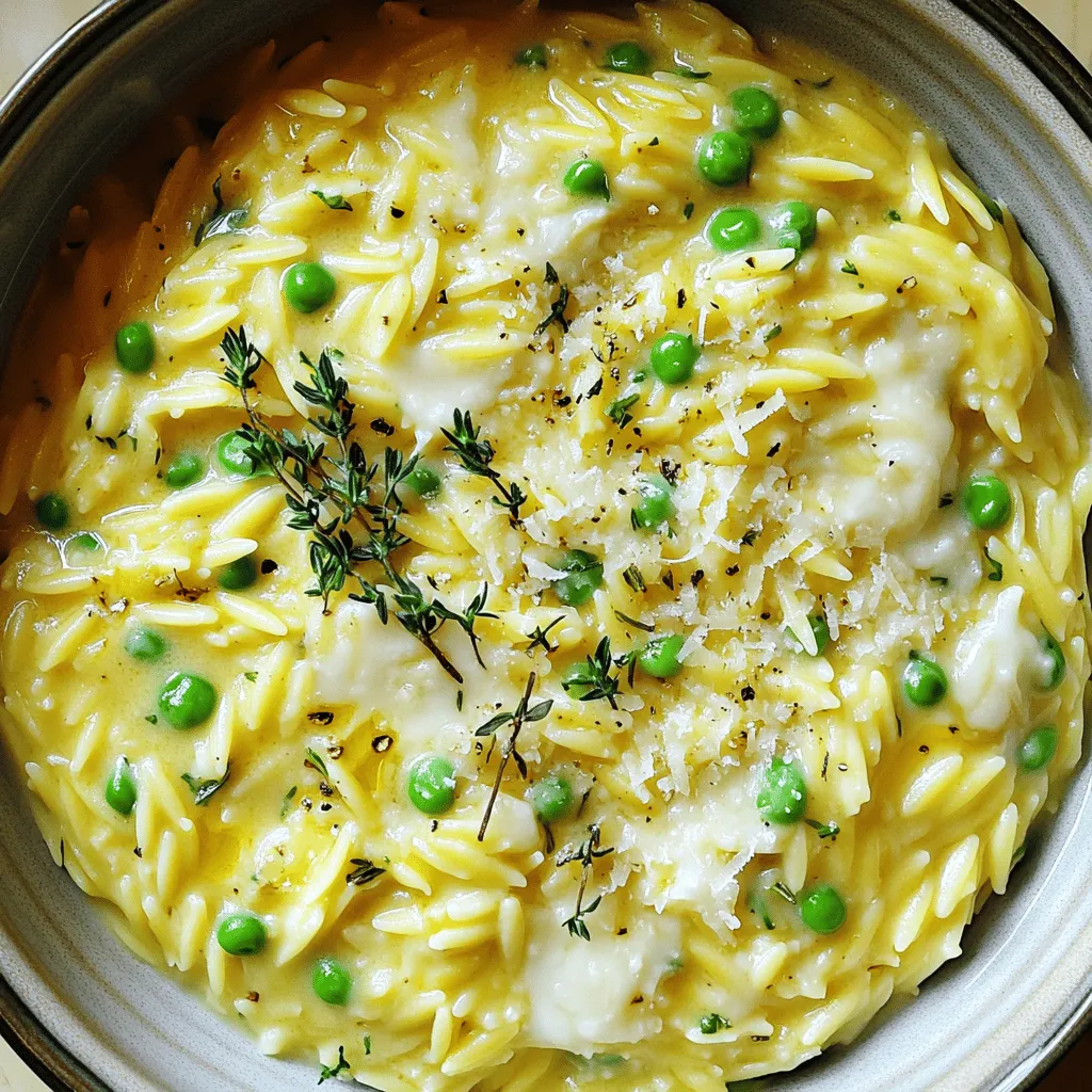 Creamy Garlic Parmesan Orzo Simple and Flavorful Dish