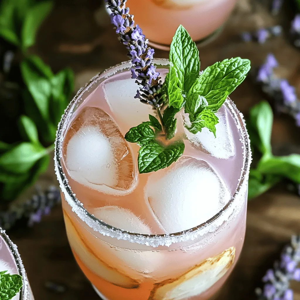 Lavender Elderflower Gin Sour Refreshing and Light Drink