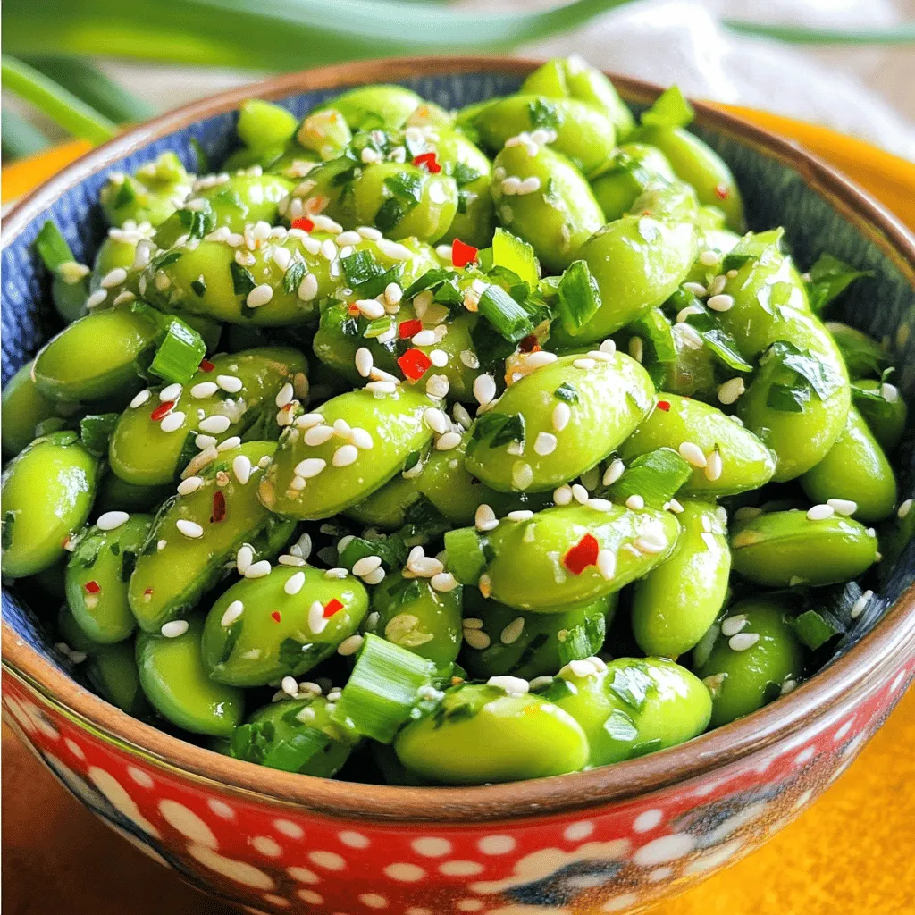 Spicy Garlic Edamame Flavorful and Easy Snack Recipe