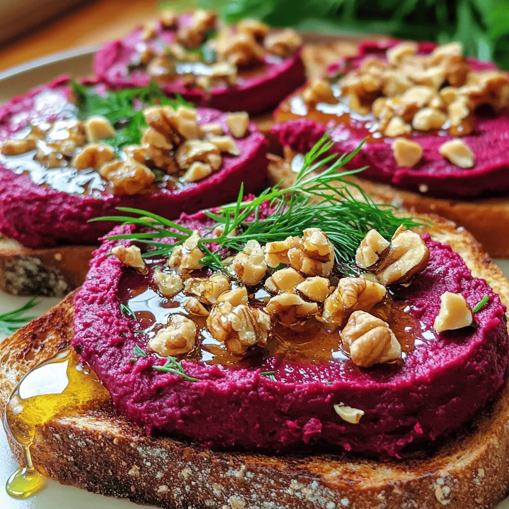 - 2 medium-sized roasted and peeled beets - 100g cream cheese or Greek yogurt - 1 tablespoon tahini