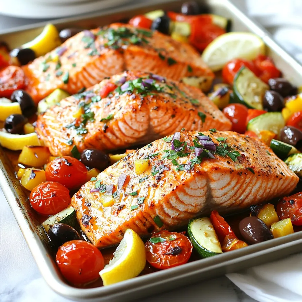 Sheet Pan Mediterranean Salmon Flavorful and Easy Meal