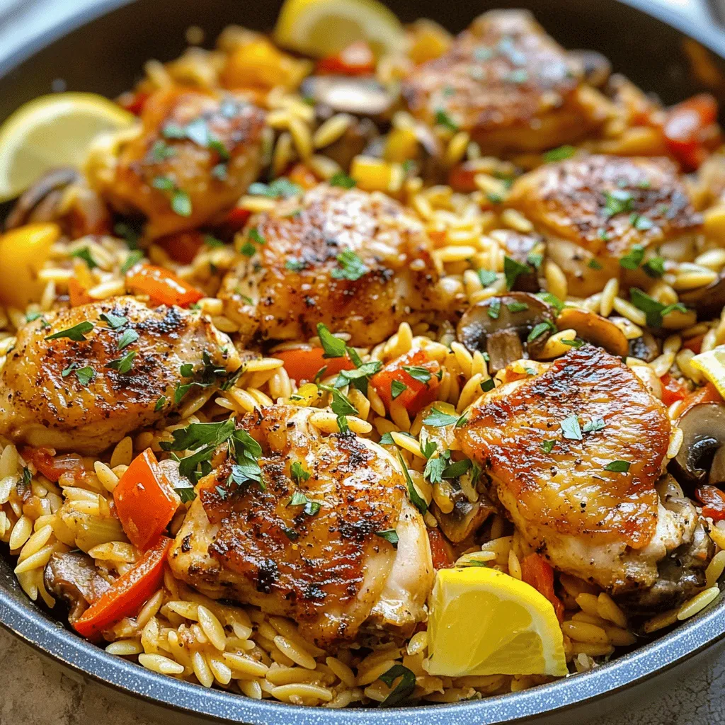 Zesty Cajun Chicken Orzo: A Flavorful One-Pan Delight