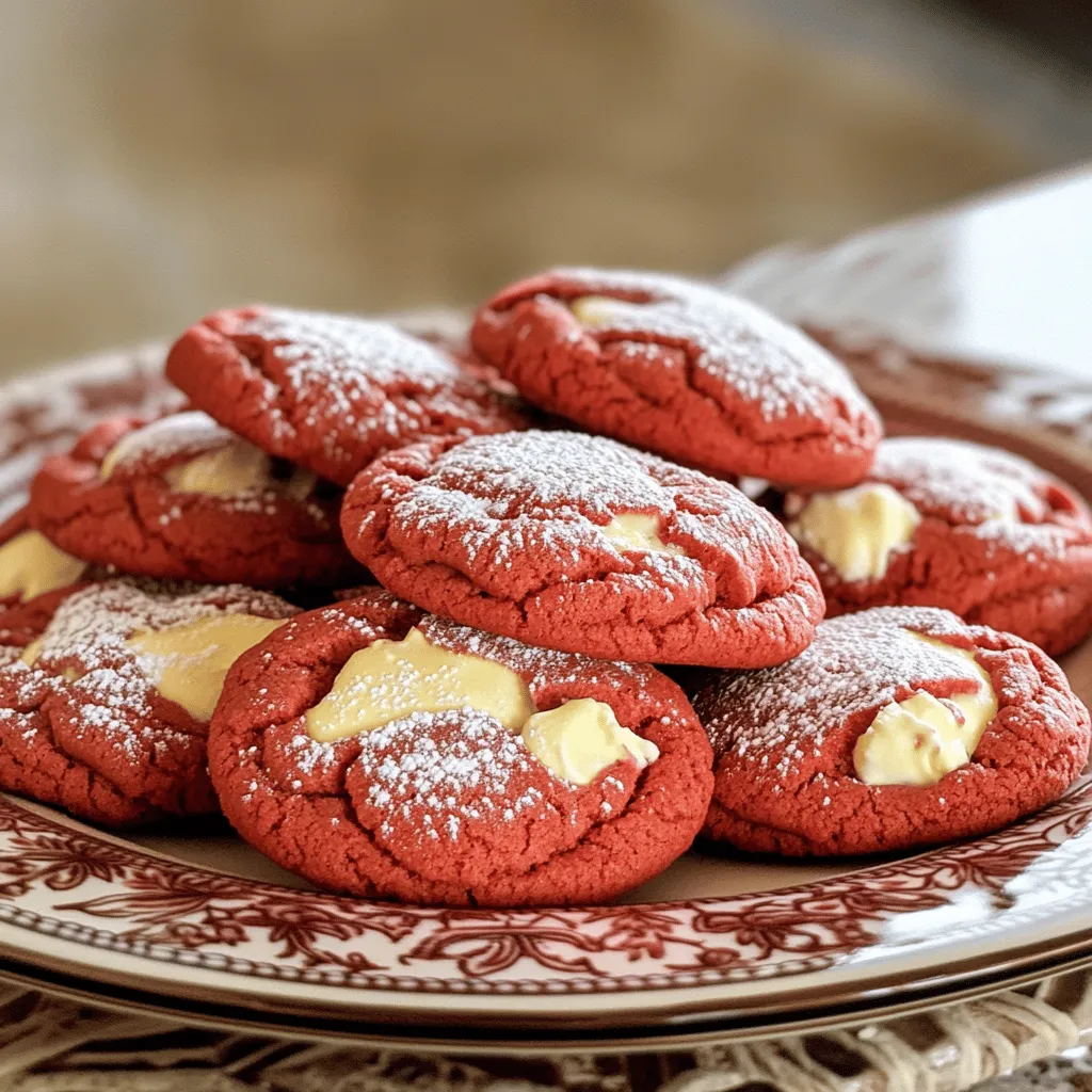 Red Velvet Gooey Butter Cookies Irresistibly Soft