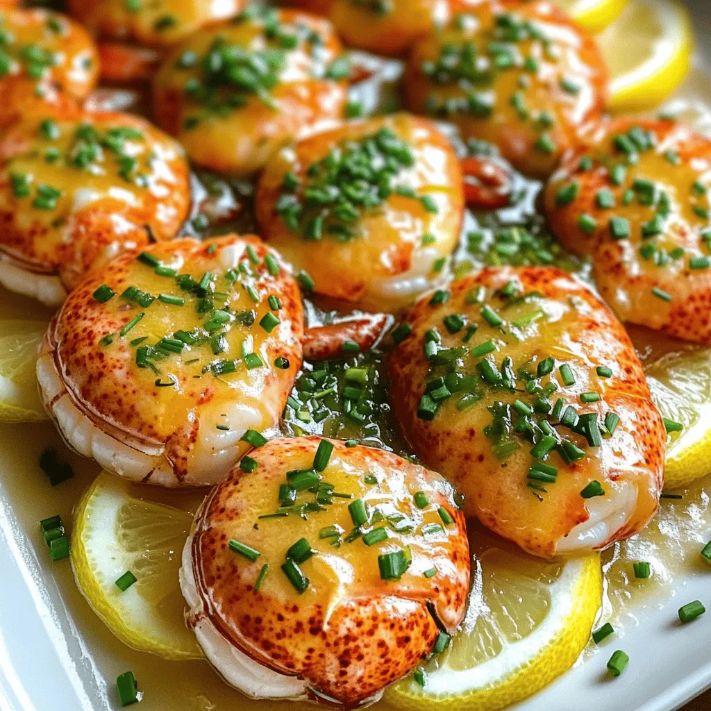 For a delightful butter poached lobster tails dish, you need fresh, quality ingredients. Here’s what you will need: