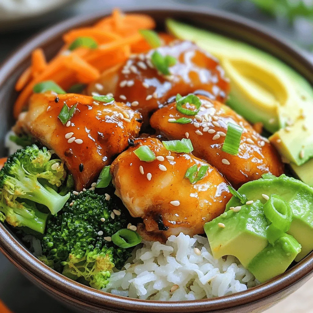 Sweet and Spicy Hot Honey Chicken Bowls Recipe