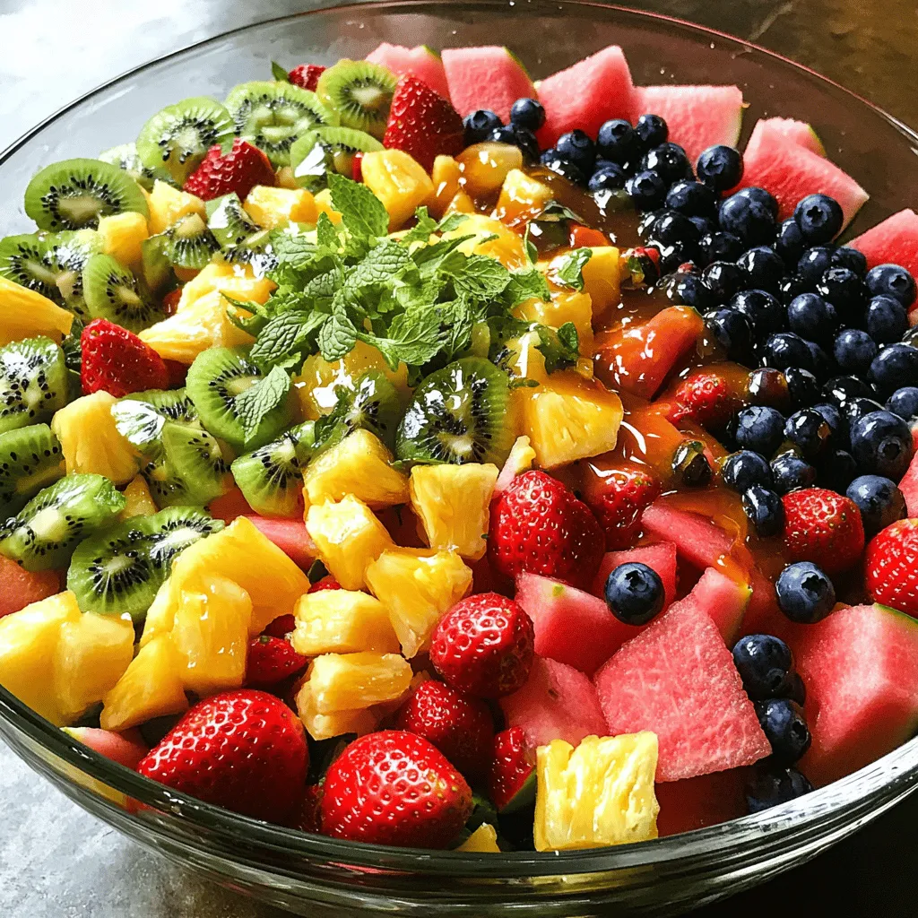 Honey Lime Fruit Salad Refreshing and Healthy Dish