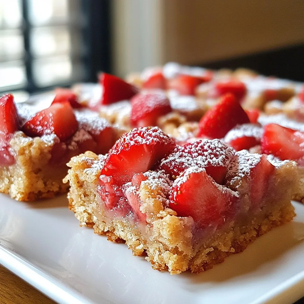 Strawberry Oatmeal Breakfast Bars Tasty and Nutritious