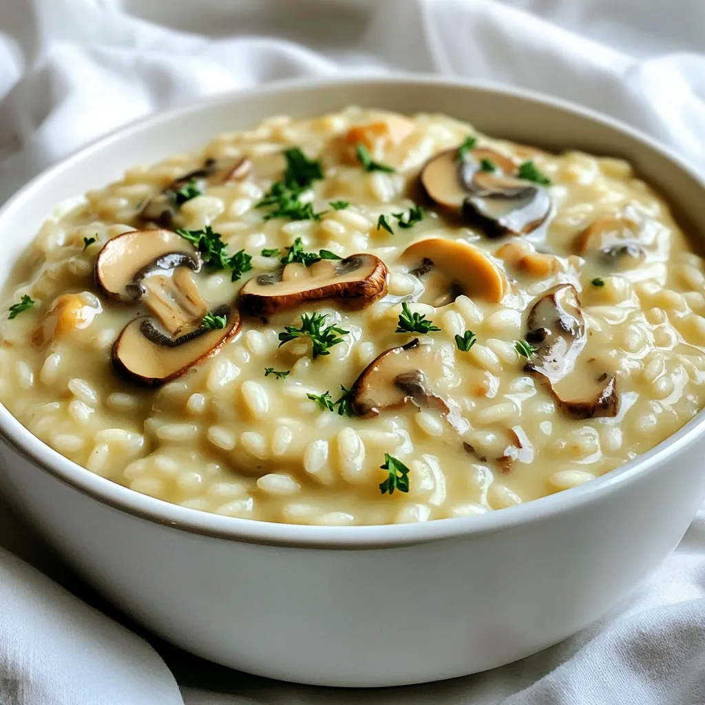 Creamy Mushroom Risotto Rich and Flavorful Dish