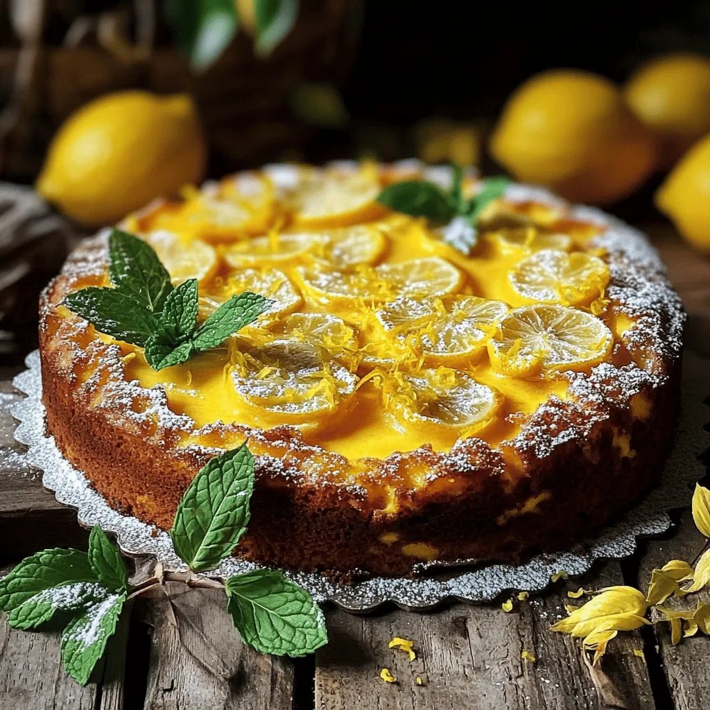 To make this delightful lemon custard cake, gather the following ingredients: