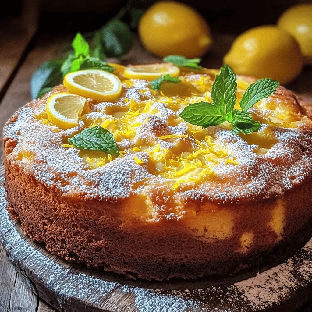 Lemon Custard Cake Delightfully Light and Tangy Recipe